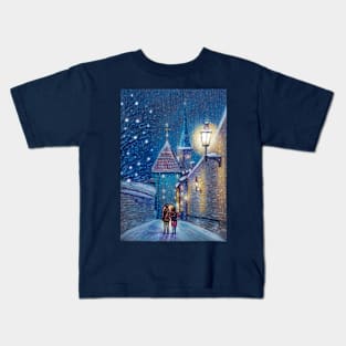 Christmas Old Town Kids T-Shirt